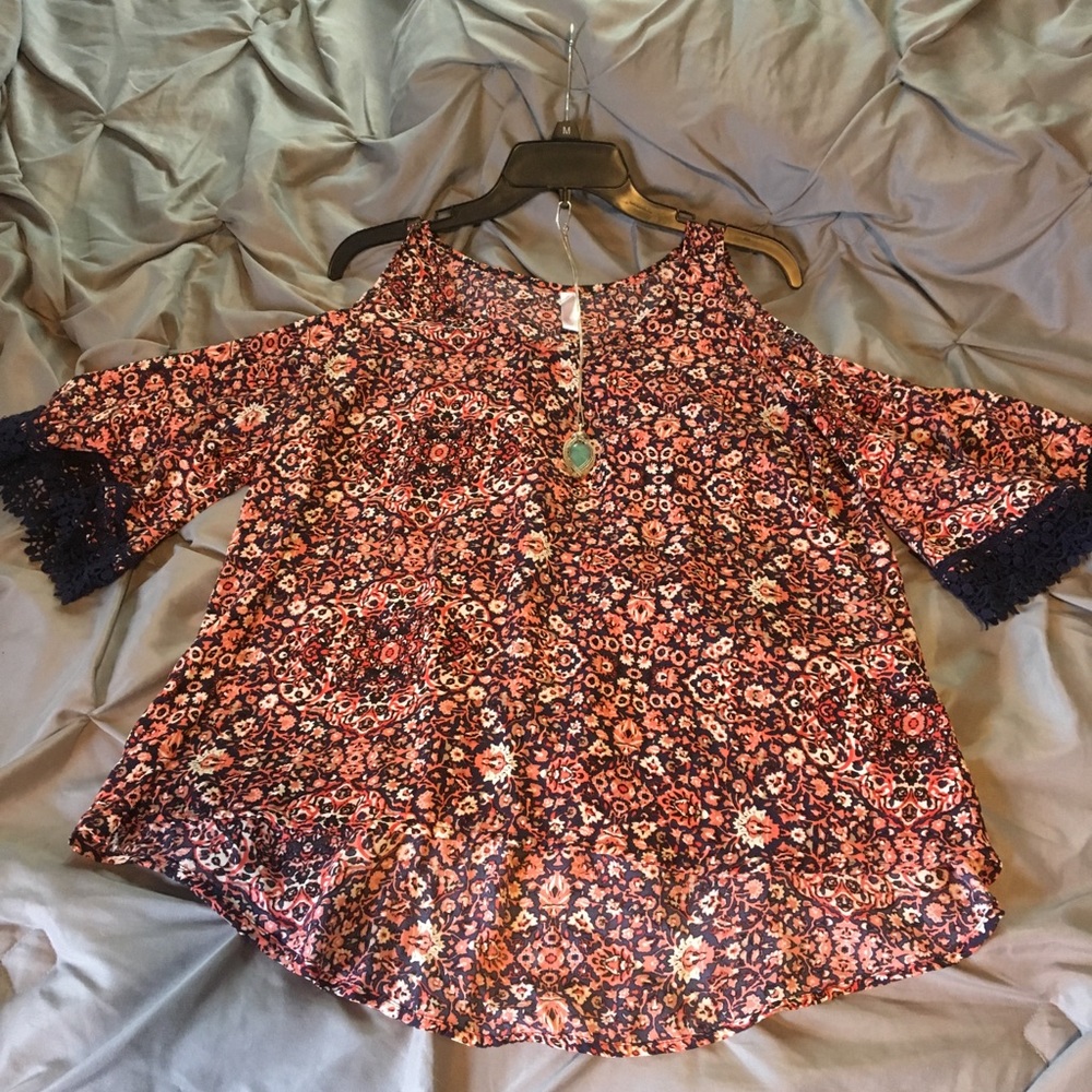 Cold shoulder blouse